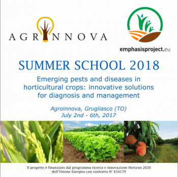 EMPHASIS Summer School Emerging pests and diseases in horticultural crops
