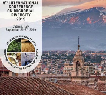 5th International Conference on Microbial Diversity 2019, Catania (Italy), 25-27 September 2019