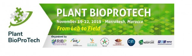 International Symposium Plant BioProTech - 19-22 november 2019, Marrakesh (Morocco)